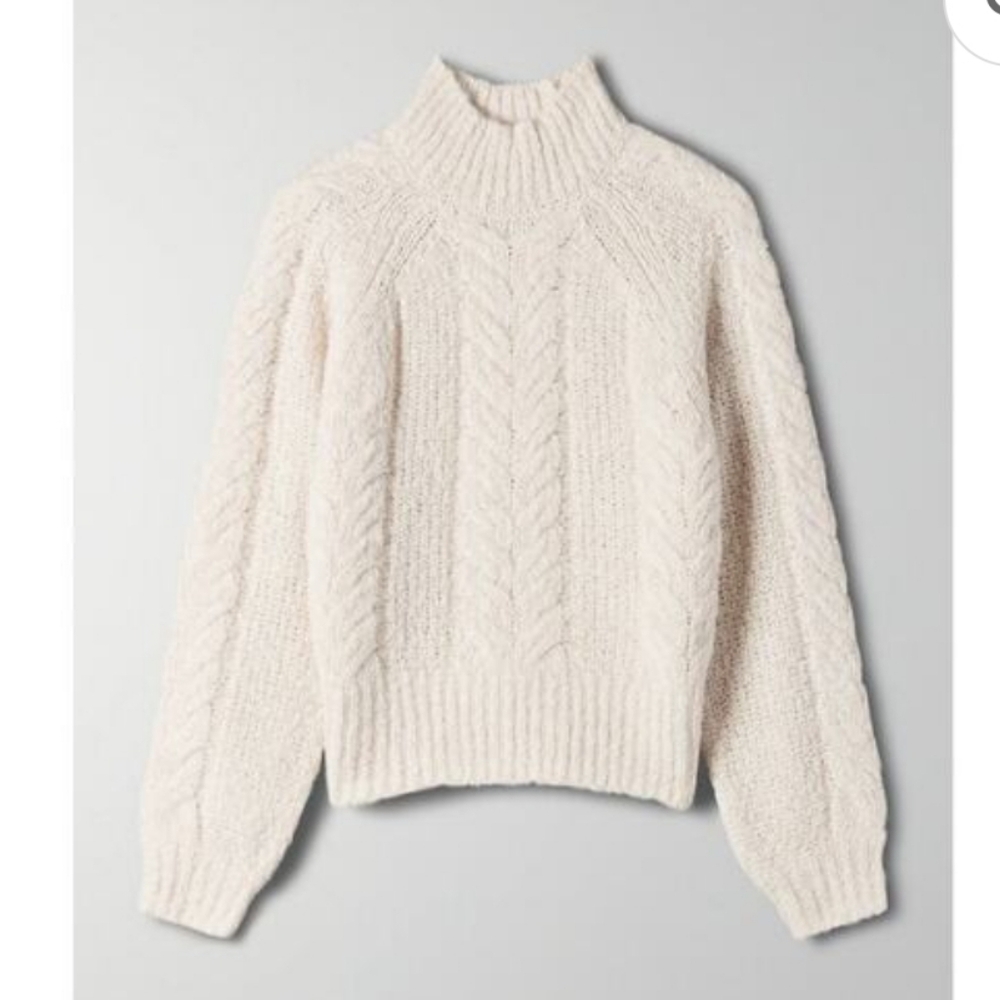 Sunday Best Aritzia MELLY SWEATER Whitecap Gray Size XXS